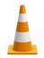 Road Cone with reflective band