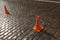 Road Cone on road.