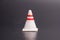 Road cones isolated over dark background,road traffic concept