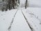A road connecting two villages of South kashmir.. Kashmir valley beautiful snow fall love it
