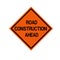 Road Construction Ahead Traffic Road Sign ,Vector Illustration, Isolate On White Background Icon