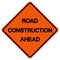 Road Construction Ahead Traffic Road Symbol Sign Isolate on White Background,Vector Illustration