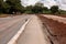 Road construction on a new road going through the Northwest section of the city that was once indigenous land