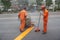 Road construction personnel