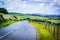 A road in the countryside, Scottish summer landscape, East Lothians, Scotland, UK