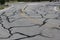 Road cracks repaired by tarmac
