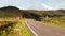 Road crossing through Isle of Skye in Scotland.