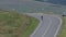 Road cyclist descends a mountain at full speed.Triathlete Cardio Exercise On Bike In Uphill.Athlete Sport Recreation