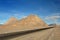 Road into deep desert, the Silk Road. Iran