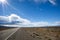 Road in the desert of Patagonia