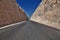 Road in desert Sahara in Amarna, Egypt, Africa