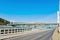 Road and Elizabeth bridge over Danube river in Budapest