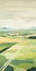 Road And Field: A Serene Vector Illustration Of English Countryside