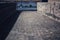 Road floor, walkway, empty, old, gray bricks, outdoor, in Thai temple image for background.