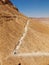 Road in fortress Masada, Israel