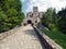 Road and gate of Strecno Castle