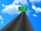 Road going to heaven