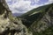 Road of Gole del Sagittario, famous canyon in Abruzzo