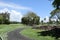 Road in Golf course in the country