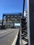 Road gratings and support columns to San Francisco's historic 4th Street Bridge.