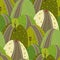 Road Through The Green Hills vector seamles pattern urban background doodle