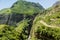 Road in Gudiyalchay river canyon, Azerbaij