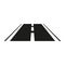 The road icon. Highway symbol. Flat