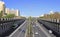 Road with intensive traffic in Jerusalem