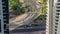 Road intersection at JLT aerial timelapse, part of the Dubai multi commodities centre mixed-use district.