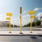 Road intersections equipped with reliable and visible signposts