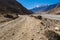 Road from Jomsom to Kagbeni