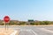 Road junction outside of the Galton Gate, Etosha National Park