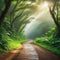 road through the jungle Created with