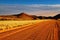 Road in Kalahari Desert