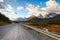 A road in Kananaskis in the Canadian Rocky Mountains, near Canmore