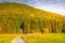 Road in Karwendel alps at autumn sunrise, tyrol and bavarian alps , Austria