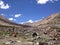 Road from Khardungla pass to Nubra valley, Ladakh, India