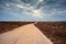 Road in the Lampedusa countryside