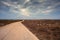 Road in the Lampedusa countryside