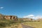 Road and landscape between Clarens and Golden Gate