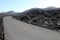 Road through lava field, Lanzarote