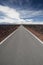 Road through lava fields, Mauna Loa Observatory Road. Big Island Hawaii