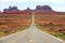Road leading into Monument Valley