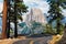 The road leading to Glacier Point in Yosemite National Park, Cal
