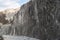 Road leading to Lahic village in Ismayill region of Azerbaijan