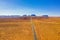 Road leading to Monument Valley