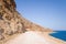 The road leading to the paradise sandy beach , in Europe, Greece, Crete, Balos, By the Mediterranean Sea, in summer, on a sunny