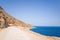 The road leading to the paradise sandy beach , in Europe, Greece, Crete, Balos, By the Mediterranean Sea, in summer, on a sunny