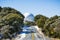 Road leading to Shane telescope, part of the Lick Observatory complex on top of Mt Hamilton