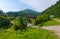 The road leading to the wooden gate entrance to the resort hotel complex